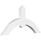 Ekena Millwork Archdale Architectural Grade PVC Gable Bracket, 36"W x 18"H x 2"D x 4"F, 12/12 Pitch GBP036X18X0204ARC00 - alternate 1